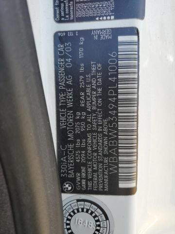 2004 BMW 330 Ci VIN: WBABW53494PL41006 Lot: 59452074