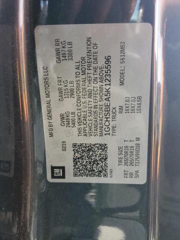 2019 CHEVROLET COLORADO - 1GCHSBEA5K1235596