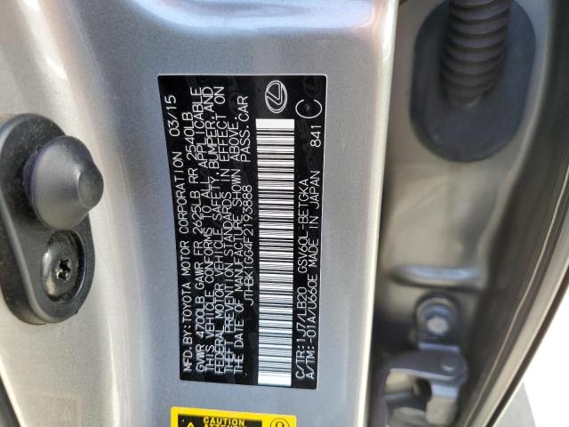 2015 Lexus Es 350 VIN: JTHBK1GG4F2193888 Lot: 58972544