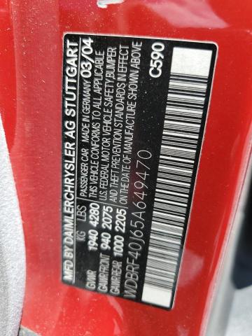 2005 Mercedes-Benz C 230K Sport Sedan VIN: WDBRF40J65A649470 Lot: 59281354