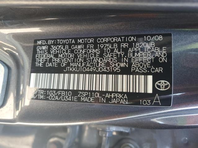 2009 Toyota Scion Xd VIN: JTKKU10449J043195 Lot: 57770864