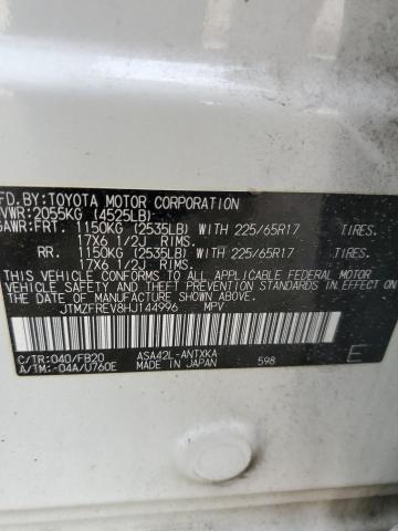 2017 Toyota Rav4 Le VIN: JTMZFREV8HJ144996 Lot: 60975944