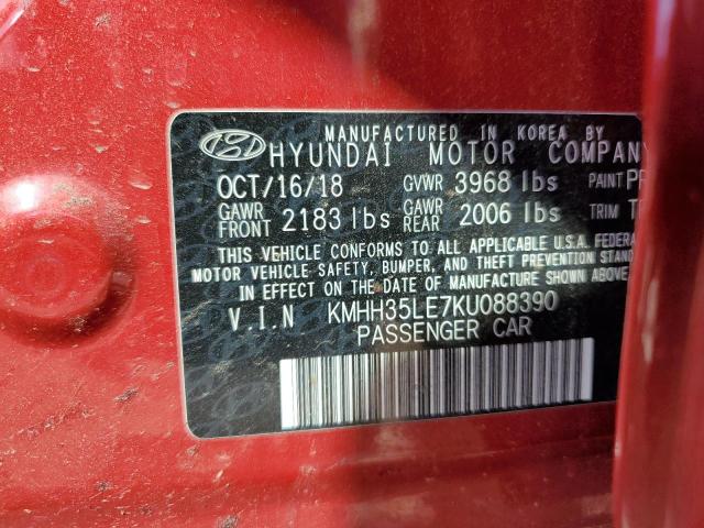 2019 Hyundai Elantra Gt VIN: KMHH35LE7KU088390 Lot: 57403774