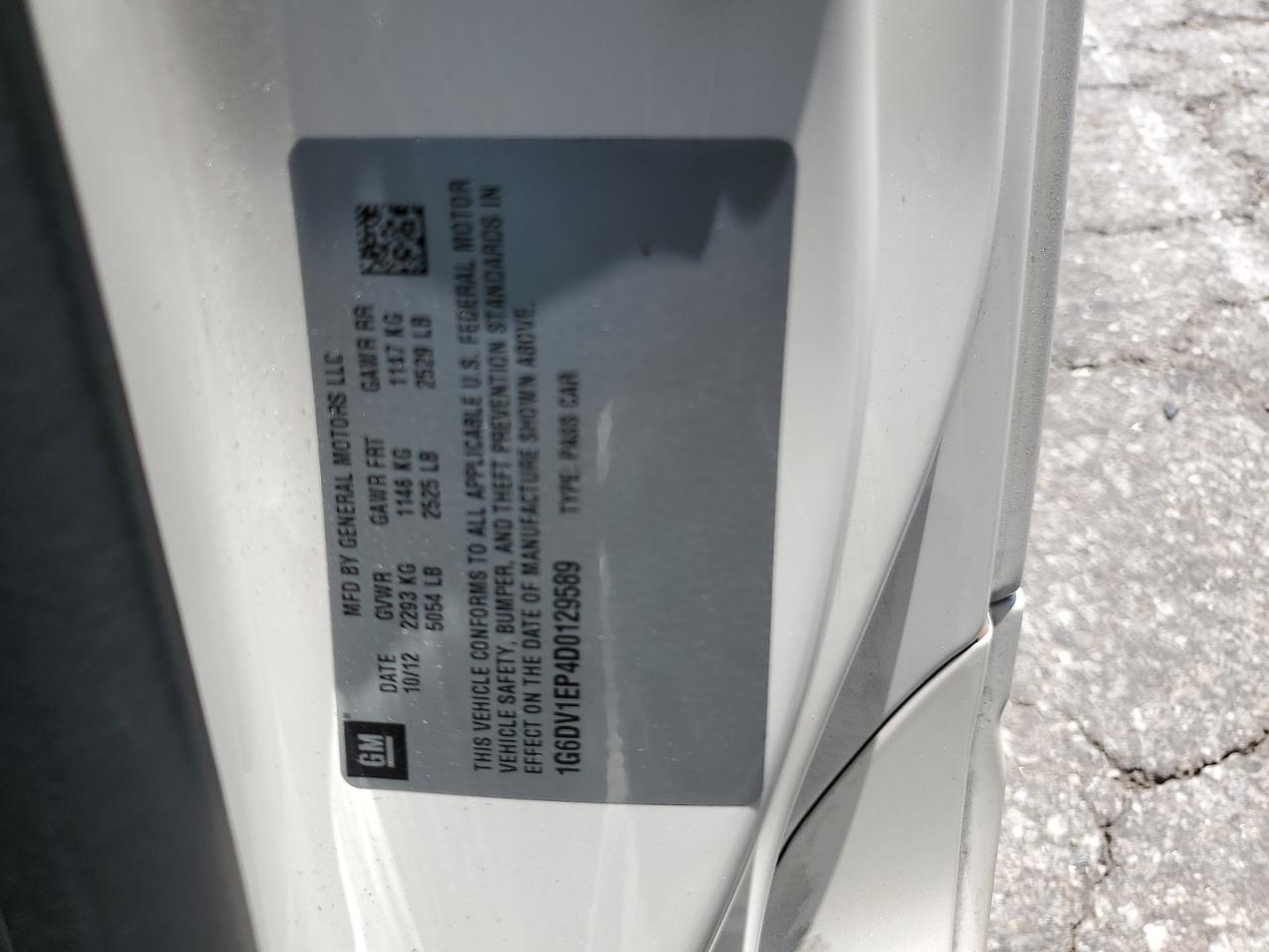 1G6DV1EP4D0129589 2013 Cadillac Cts-V