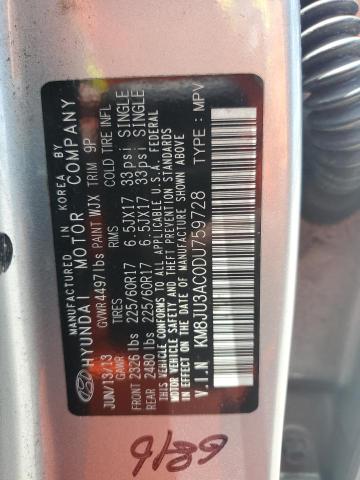 2013 Hyundai Tucson Gls VIN: KM8JU3AC0DU759728 Lot: 60523404