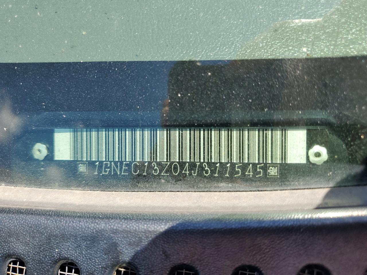 1GNEC13Z04J311545 2004 Chevrolet Tahoe C1500