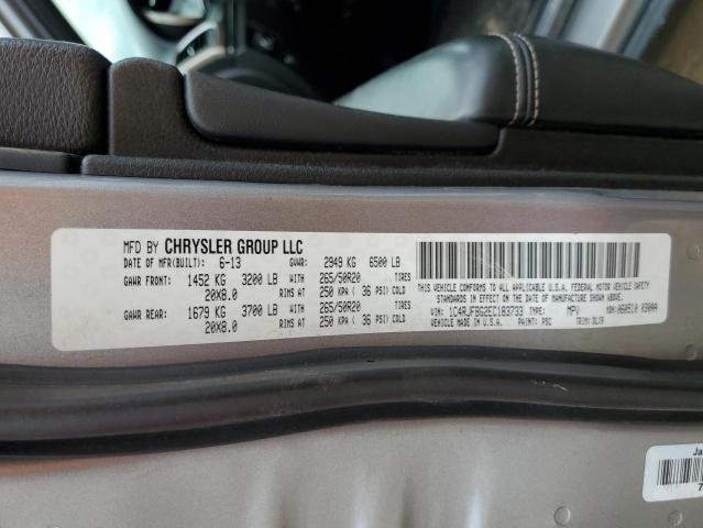 2014 Jeep Grand Cherokee Limited VIN: 1C4RJFBG2EC183733 Lot: 58219924