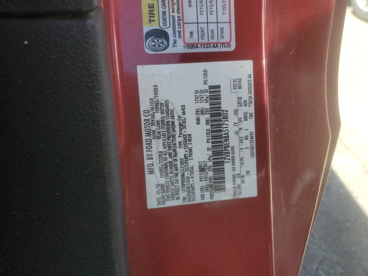 1ZVBP8EN8A5175802 2010 Ford Mustang