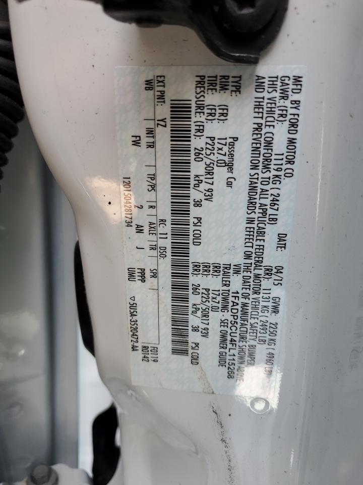 1FADP5CU4FL115268 2015 Ford C-Max Premium Sel