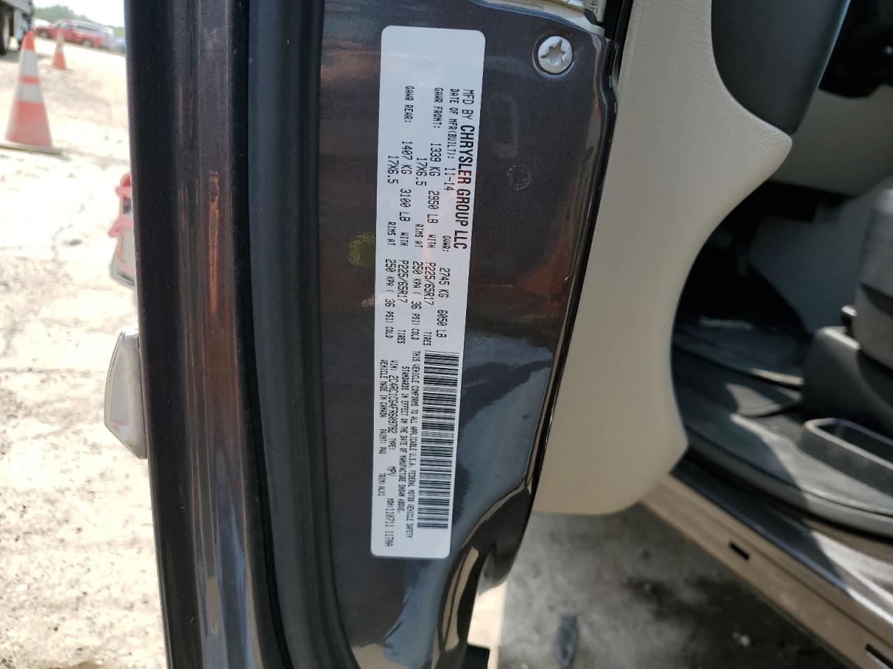 2C4RC1CG4FR609782 2015 Chrysler Town & Country Touring L