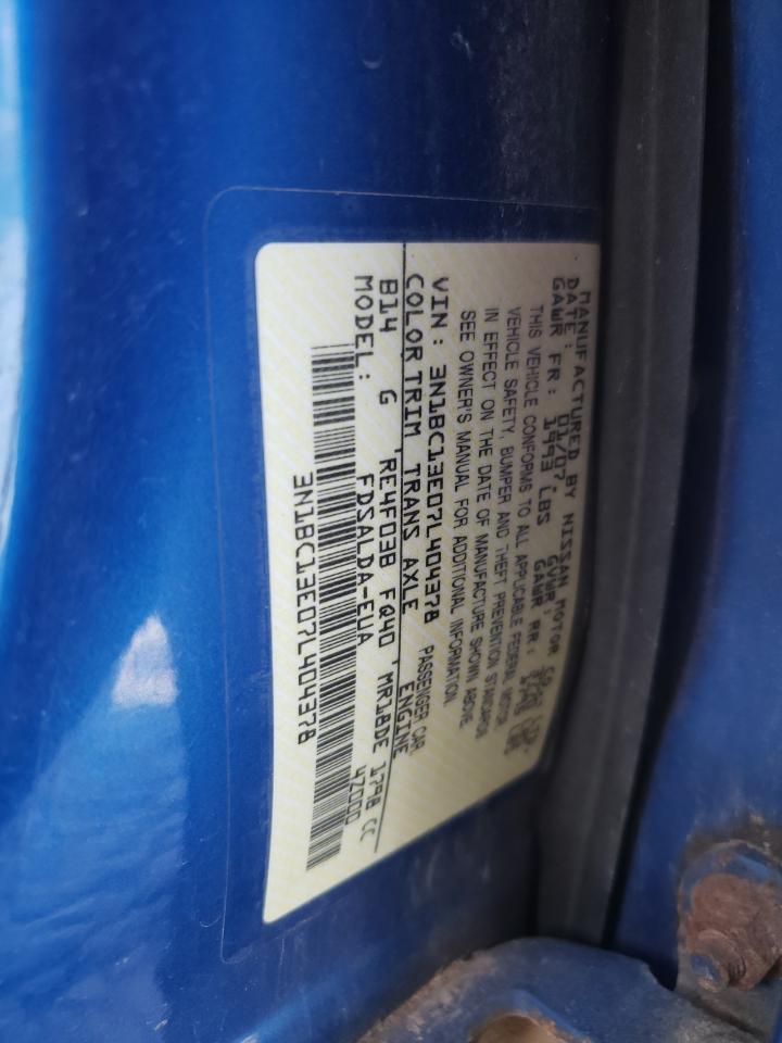 3N1BC13E07L404378 2007 Nissan Versa S