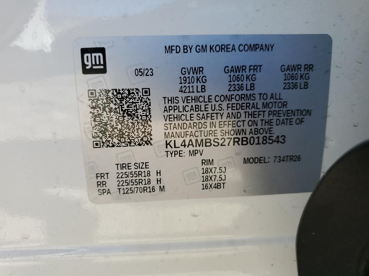KL4AMBS27RB018543 2024 Buick Encore Gx Preferred