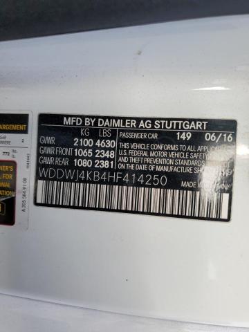 2017 Mercedes-Benz C 300 4Matic VIN: WDDWJ4KB4HF414250 Lot: 57664754