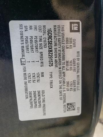 2011 CHEVROLET SILVERADO - 1GCRCSE0XBZ291575
