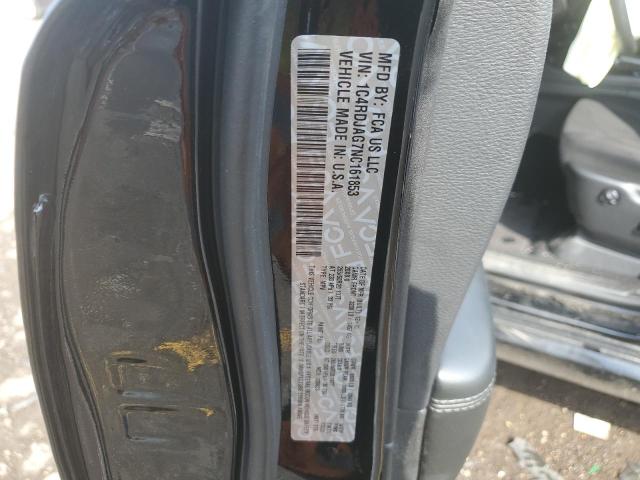2022 Dodge Durango Sxt VIN: 1C4RDJAG7NC161853 Lot: 59025894