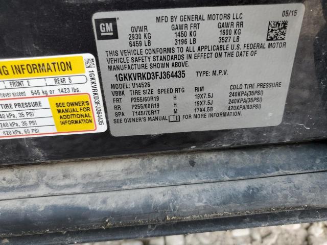 2015 GMC ACADIA SLT - 1GKKVRKD3FJ364435