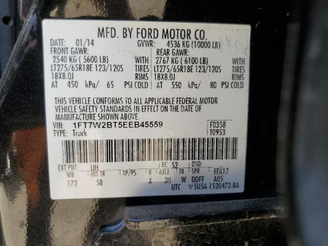 2014 Ford F250 Super Duty VIN: 1FT7W2BT5EEB45559 Lot: 57401394