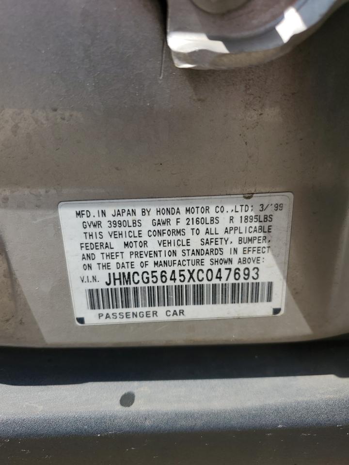 JHMCG5645XC047693 1999 Honda Accord Lx