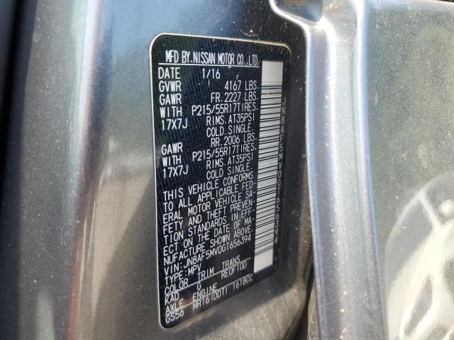 2016 NISSAN JUKE S - JN8AF5MV0GT656394