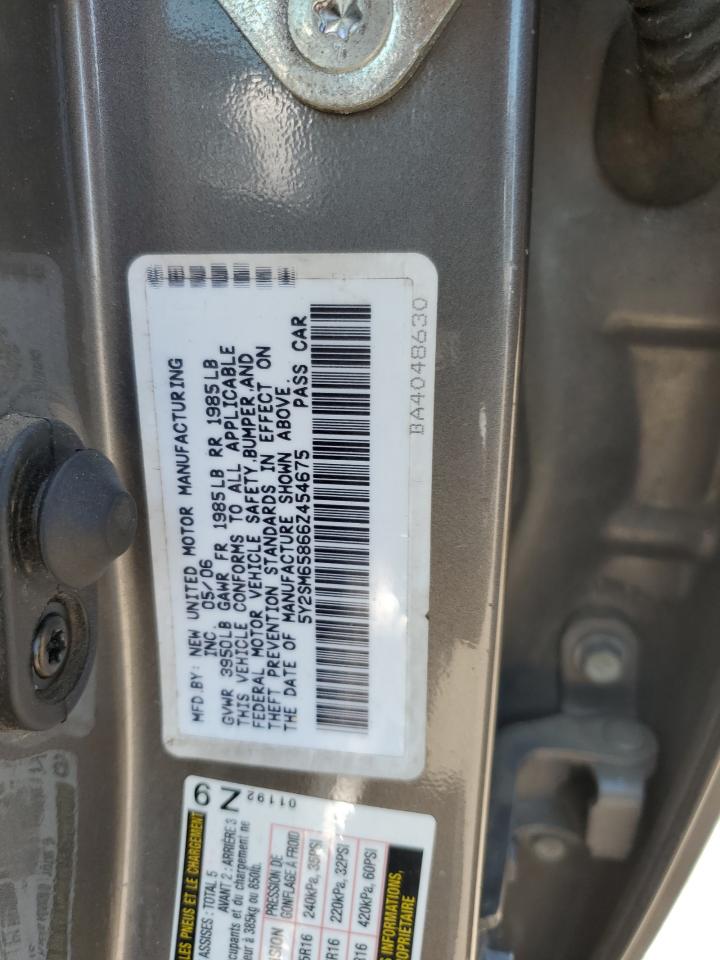 5Y2SM65866Z454675 2006 Pontiac Vibe