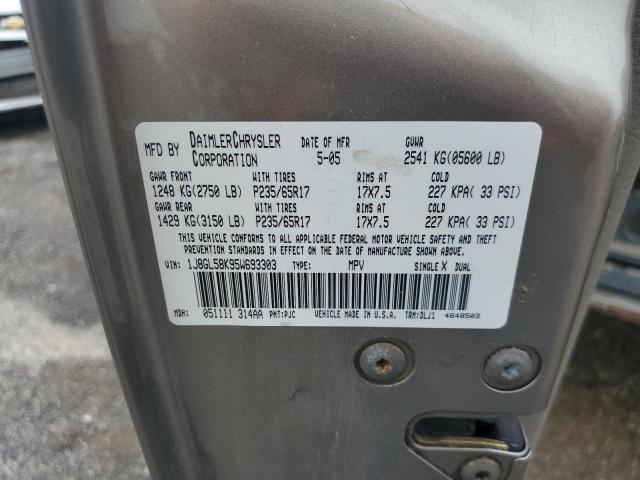 1J8GL58K95W693303 2005 Jeep Liberty Limited