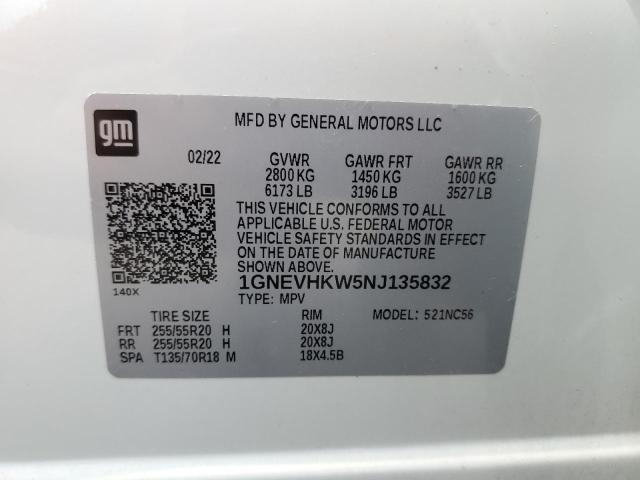 1GNEVHKW5NJ135832 Chevrolet Traverse L 14