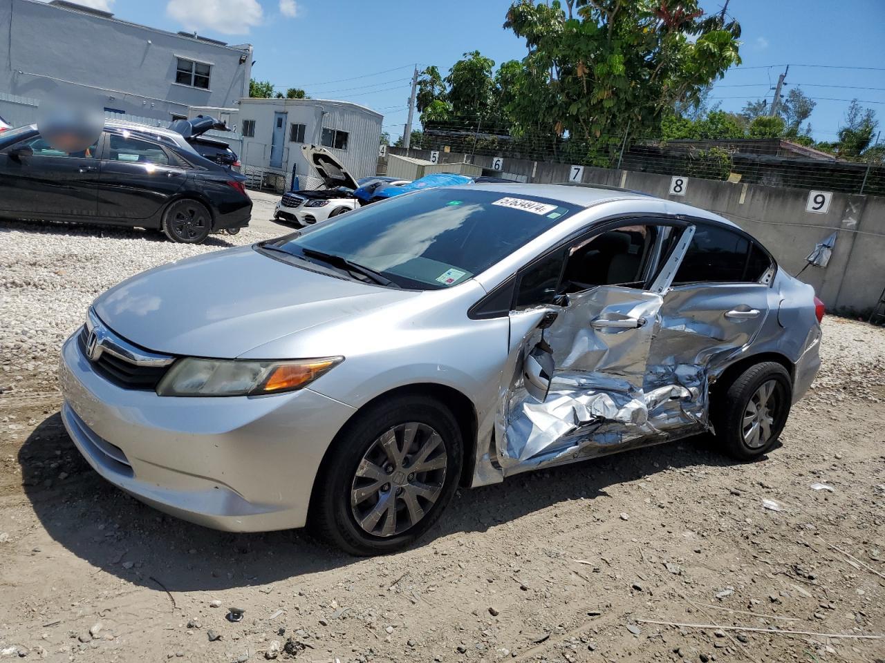 2012 Honda Civic Lx vin: 19XFB2F5XCE082415