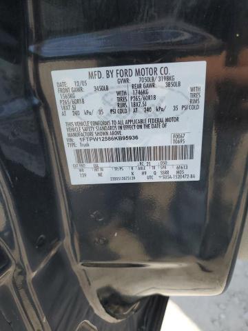 2006 Ford F150 Supercrew VIN: 1FTPW12586KB95936 Lot: 58738644