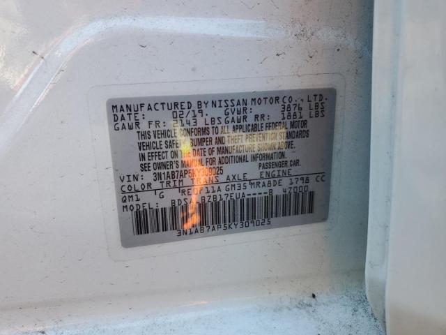 2019 Nissan Sentra S VIN: 3N1AB7AP5KY309025 Lot: 61081314