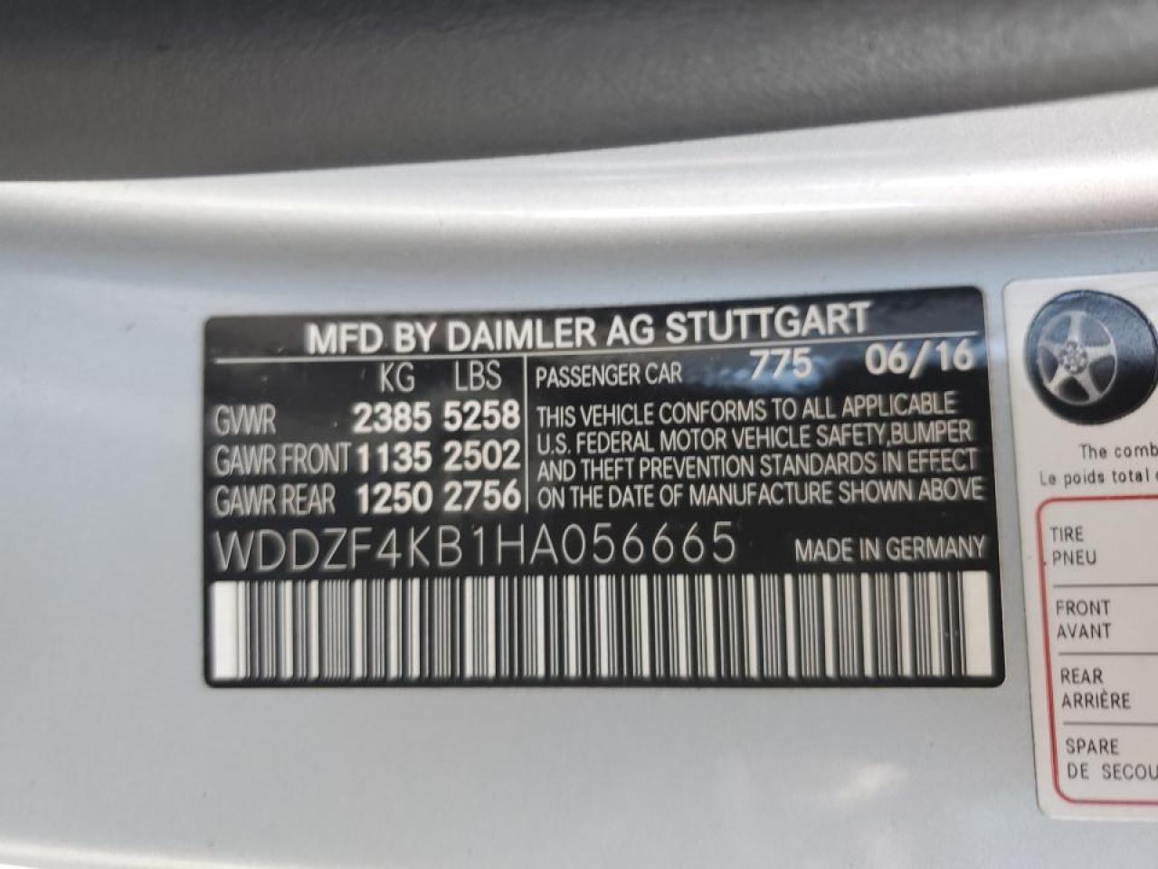 WDDZF4KB1HA056665 2017 Mercedes-Benz E 300 4Matic