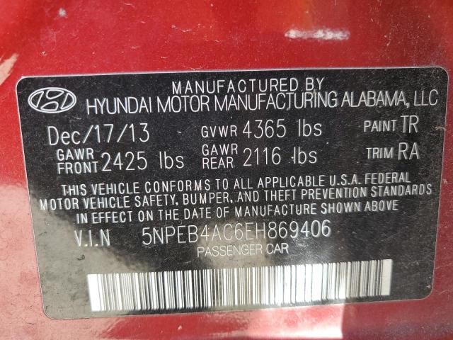 5NPEB4AC6EH869406 2014 Hyundai Sonata Gls