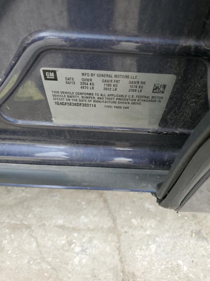 1G4GF5E38DF283114 2013 Buick Lacrosse Premium