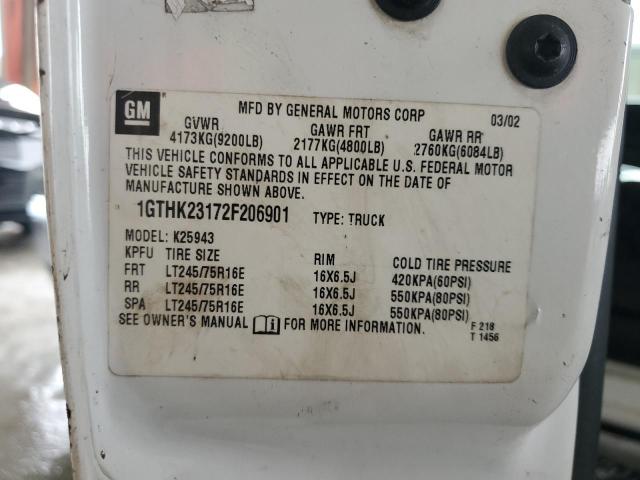 2002 GMC Sierra K2500 Heavy Duty VIN: 1GTHK23172F206901 Lot: 59421744