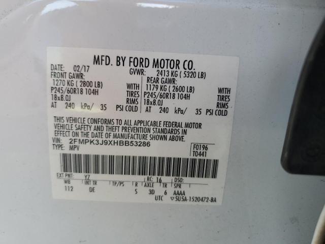 2017 FORD EDGE SEL - 2FMPK3J9XHBB53286
