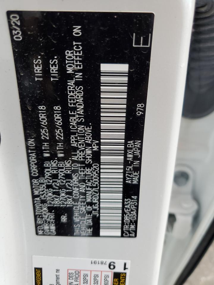 JTJGJRDZ7L5009520 2020 Lexus Nx 300H