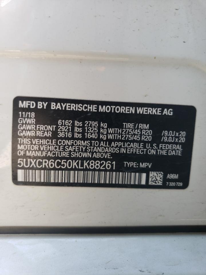 5UXCR6C50KLK88261 2019 BMW X5 xDrive40I