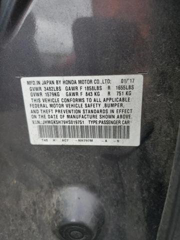 2017 Honda Fit Ex VIN: JHMGK5H79HS019751 Lot: 60762714