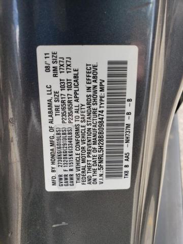 2011 Honda Odyssey Lx VIN: 5FNRL5H28BB098474 Lot: 59061484