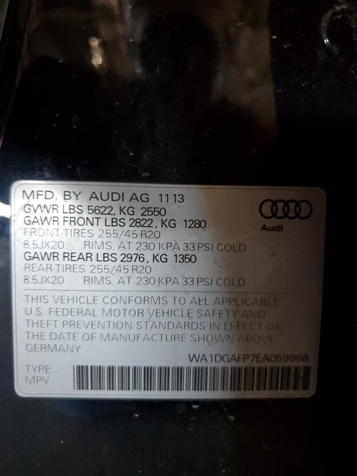 2014 Audi Q5 Premium Plus vin: WA1DGAFP7EA059968