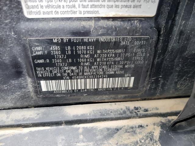 2011 Subaru Outback 2.5I Limited VIN: 4S4BRCKC9B3394246 Lot: 60620404