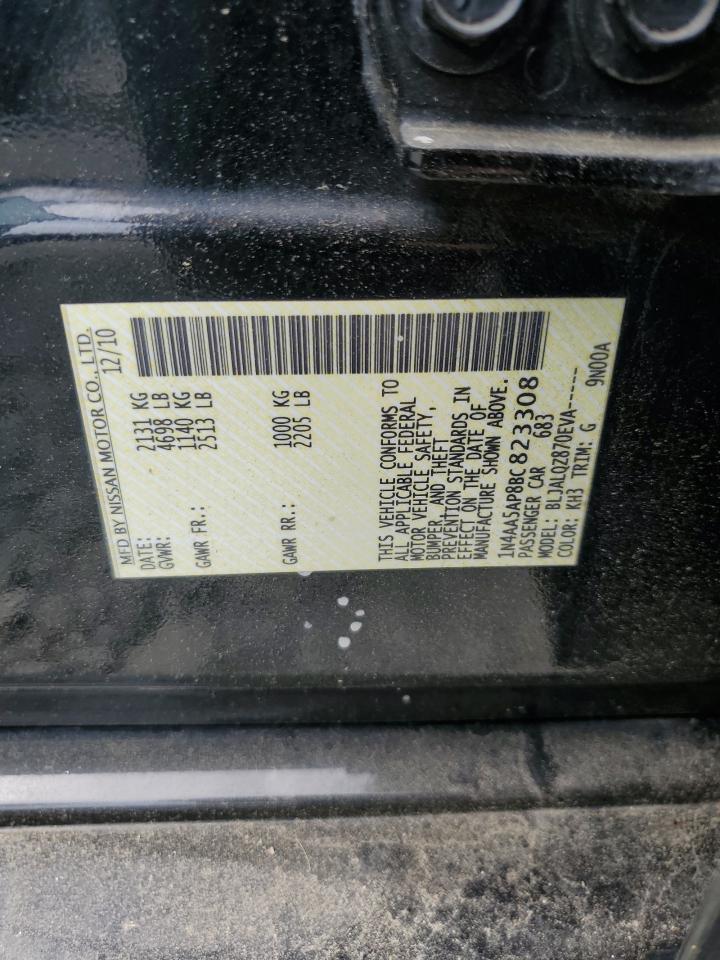 1N4AA5AP8BC823308 2011 Nissan Maxima S