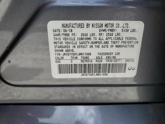 2018 INFINITI Q50 LUXE - JN1EV7AR1JM611696