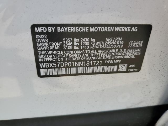 VIN WBX57DP01NN181721 2022 BMW X3, Xdrive30I no.13