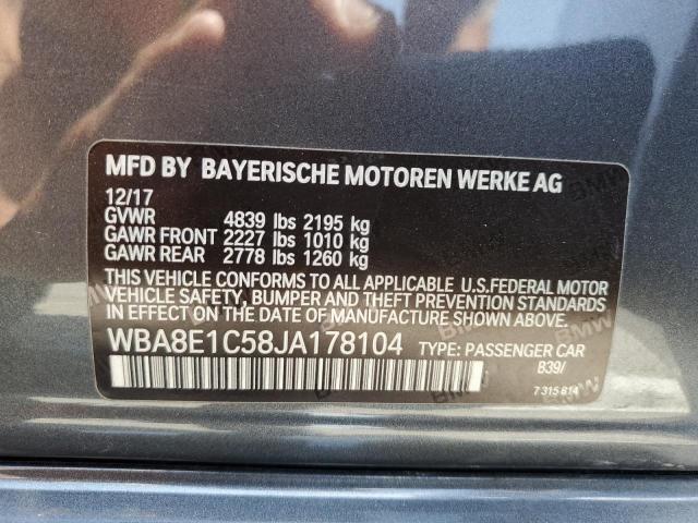 2018 BMW 330E - WBA8E1C58JA178104