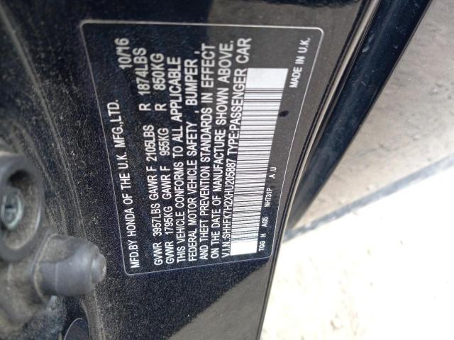 2017 HONDA CIVIC LX - SHHFK7H2XHU205887