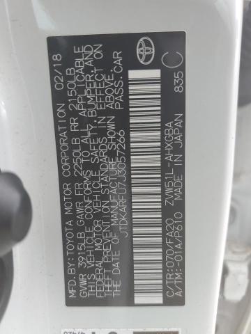 2018 Toyota Prius VIN: JTDKARFU7J3057266 Lot: 58475234