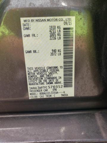 2015 NISSAN ALTIMA 2.5 - 1N4AL3AP7FC576352
