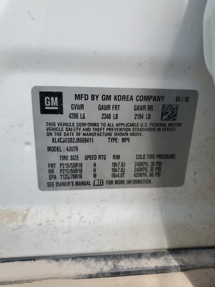 KL4CJASB2JB689411 2018 Buick Encore Preferred