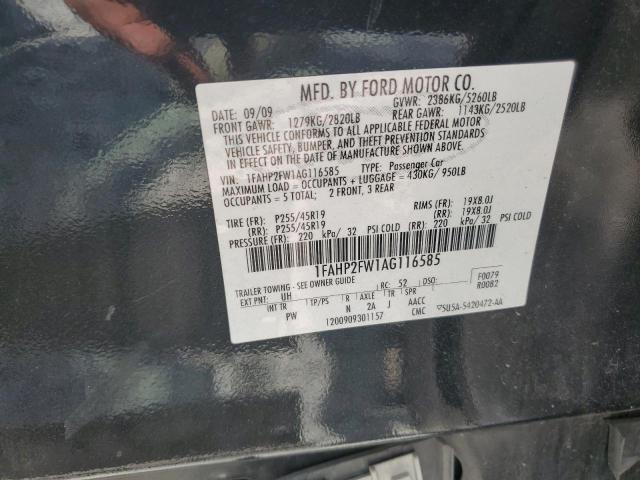 2010 Ford Taurus Limited VIN: 1FAHP2FW1AG116585 Lot: 58490774