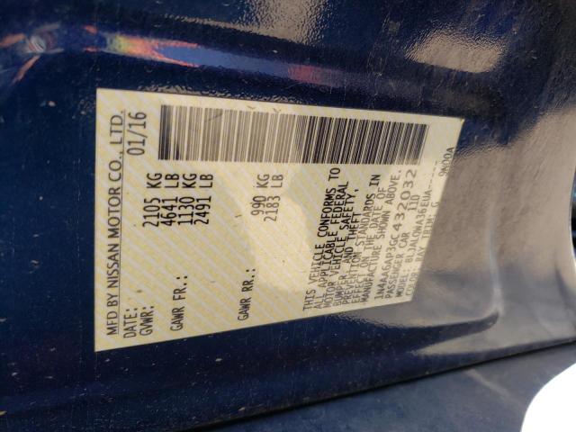 2016 NISSAN MAXIMA 3.5 - 1N4AA6AP3GC432032